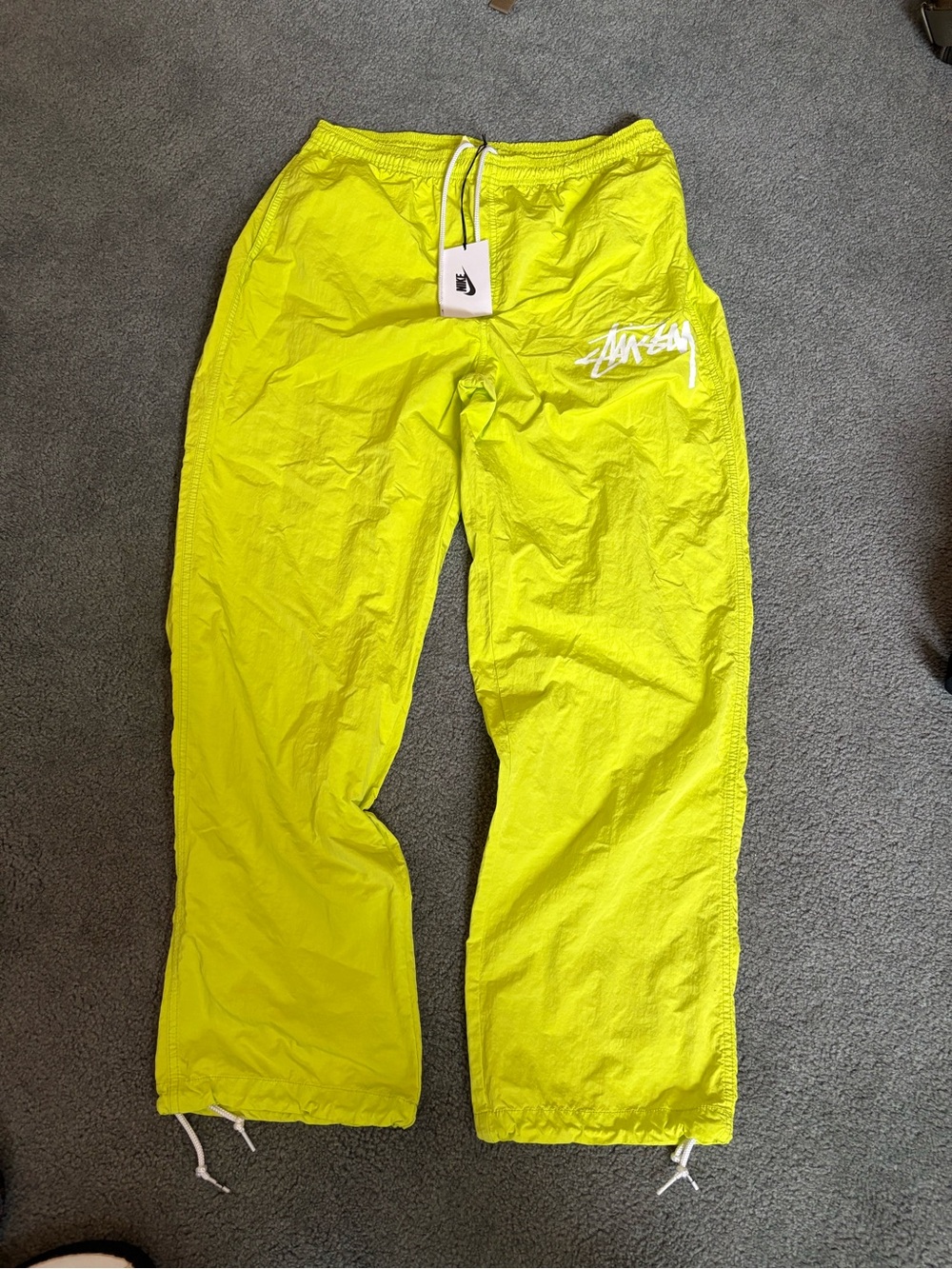 NWT Nike Stüssy Neon Yellow Pants